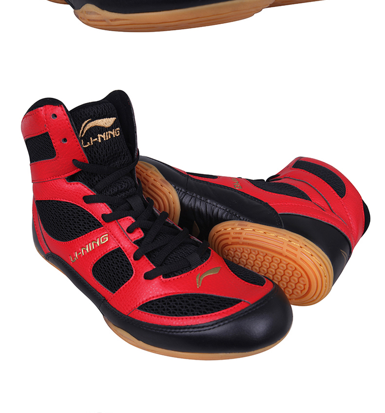 李宁(li-ning)正品专卖摔跤鞋男女摔跤跤鞋训练鞋 散打格斗鞋搏击拳击