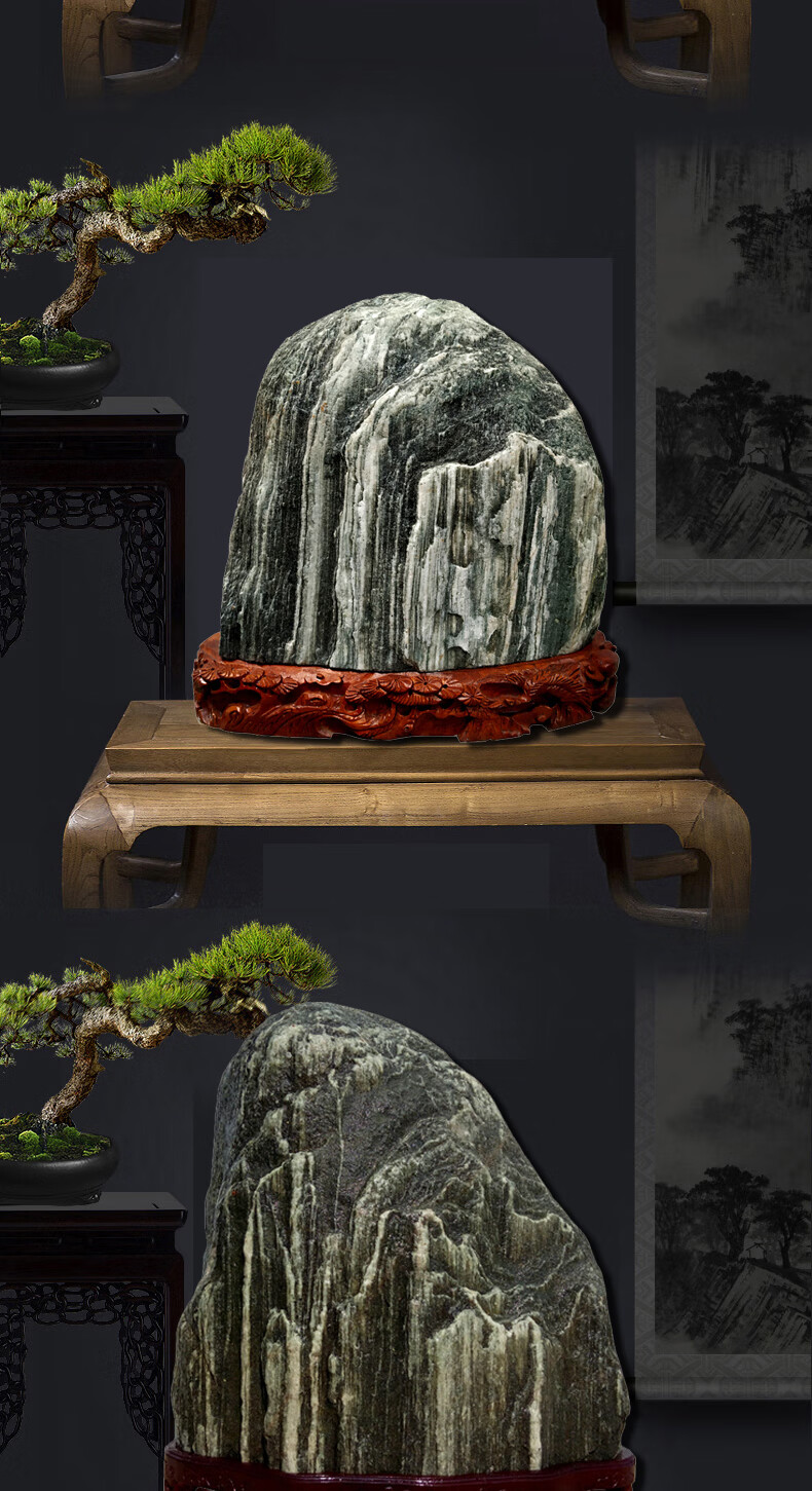 泰山石敢当补角居家风水石新年创意办公客厅落地大石头摆件泰锦瑞明
