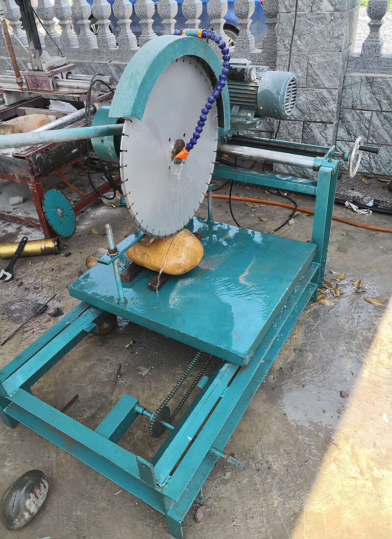 定制适用定制玉石翡翠鹅卵石塑料管玻璃钢圆木头切割机大型工业级石材