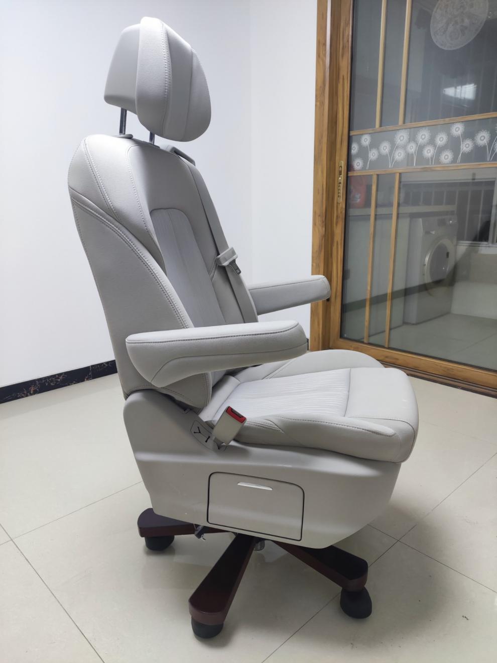 gl8座椅改装办公椅别克电脑椅配件拆车件航空家用中间中排转 653真皮