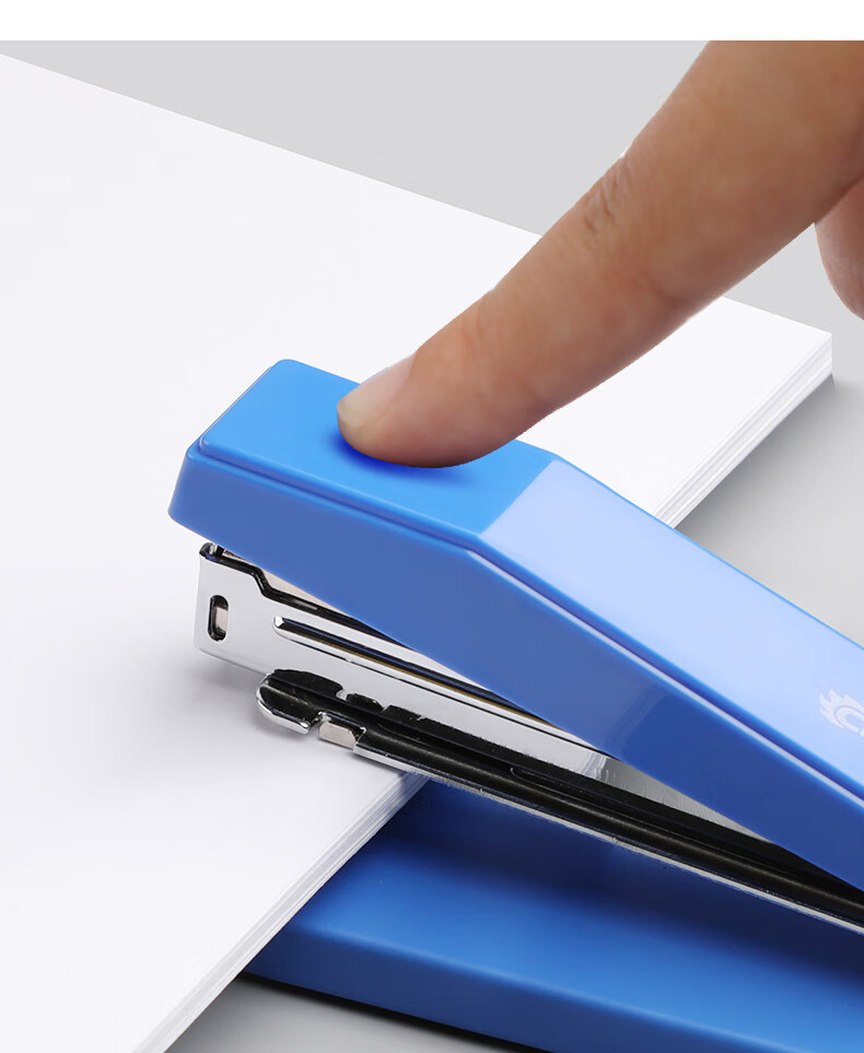 萌之瑶 订书机可旋转100页可订中缝钉书机起钉器大号订书机学生用装订