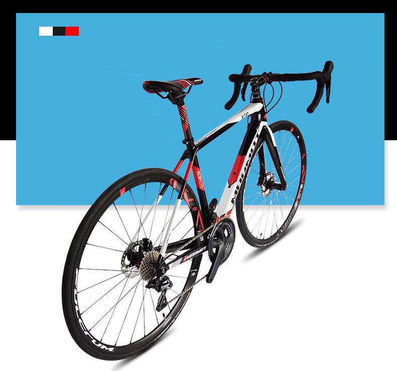 骑行优选自行车界的法拉利公路车赛车黑红白