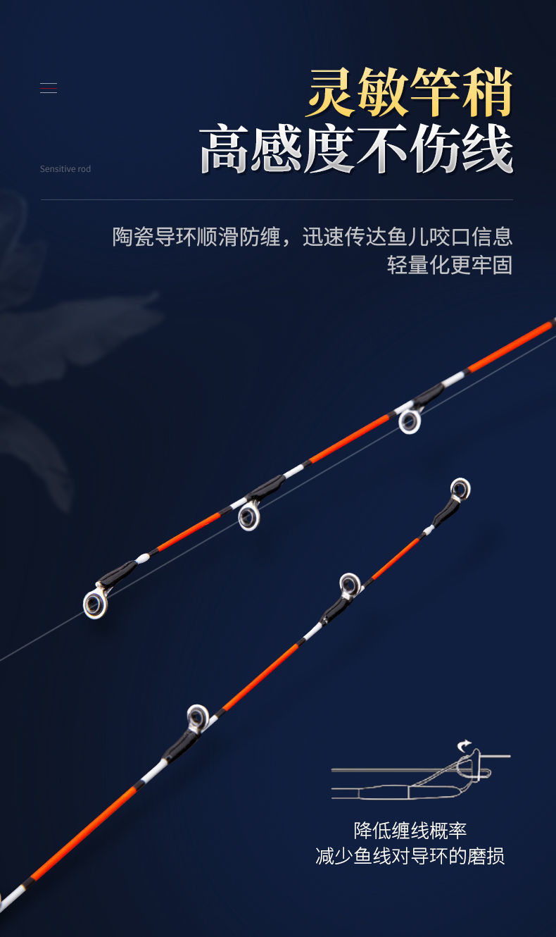 远投岸抛筏竿套装小筏竿软尾单竿筏杆钓鱼竿套阀杆伐竿筏钓竿21米带半