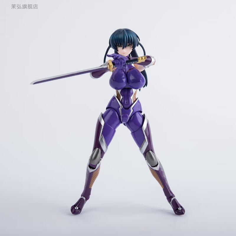 头雕改良版xinhao 对魔忍阿莎姬手办井河阿沙姬可动手办 国产【图片