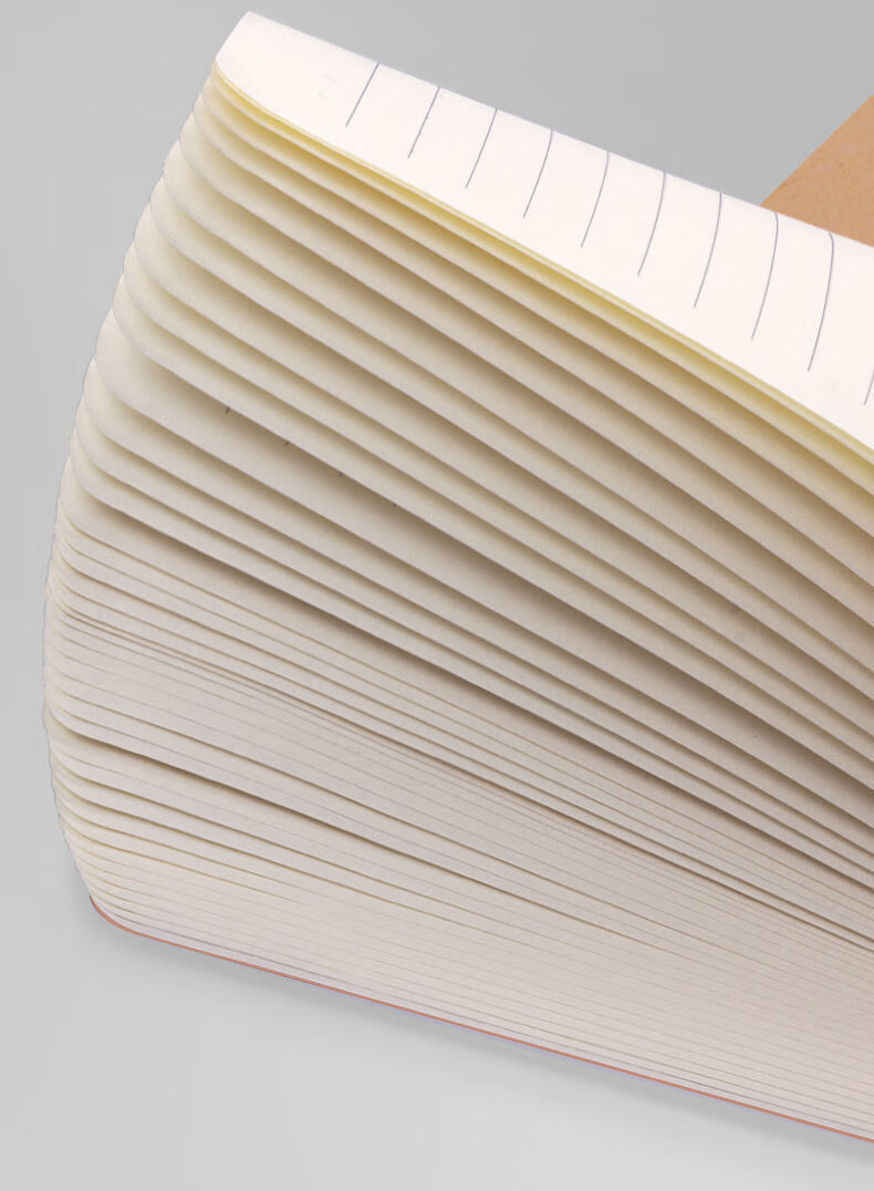 京彩笔记本本子复古a5车线本牛皮纸b5简约大学生日记本网格本手账本子