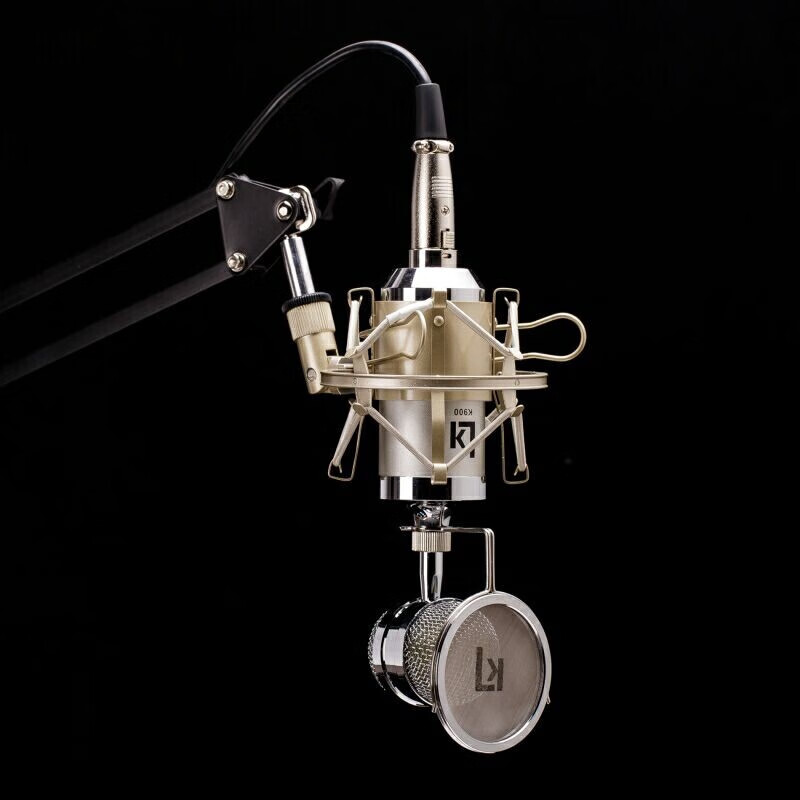 式录音多功能电容麦克风独立声卡专用k歌喊麦通用话筒手持麦大振膜zui