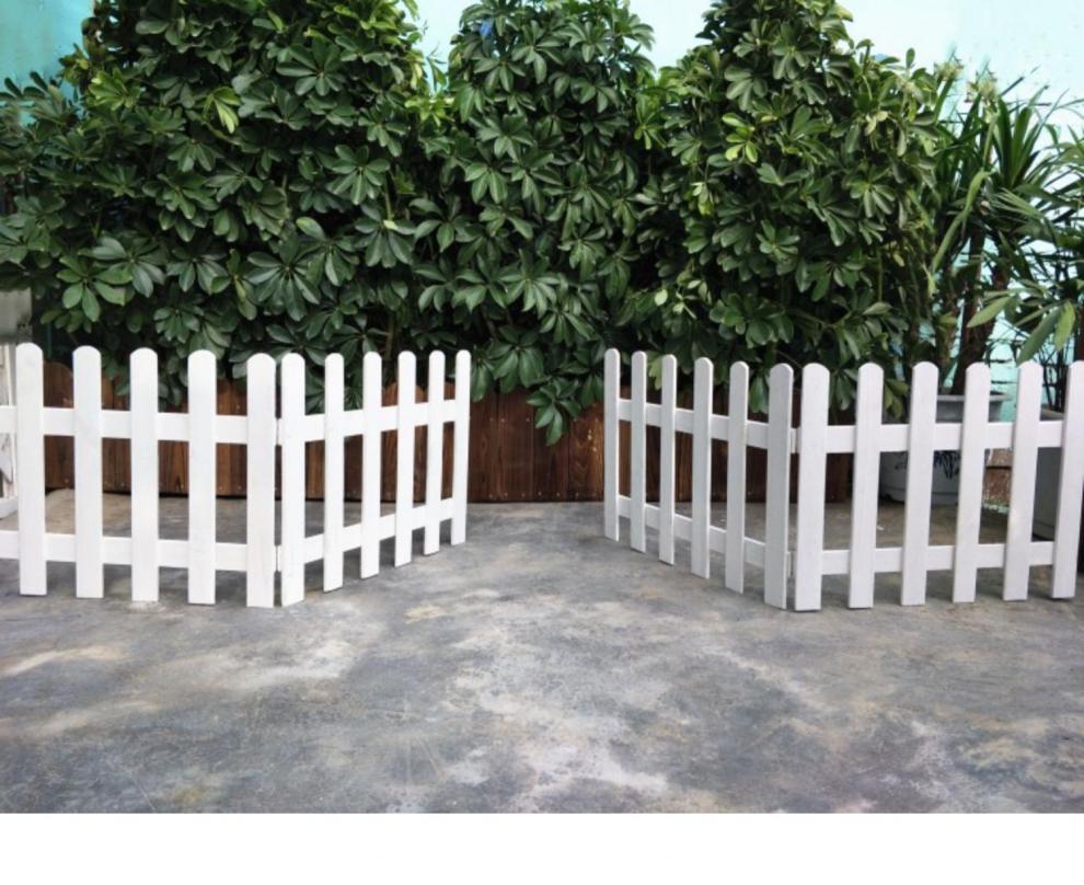 花园户外碳化防腐木栅栏围栏庭院子装饰室外草坪栏杆实木篱笆护栏