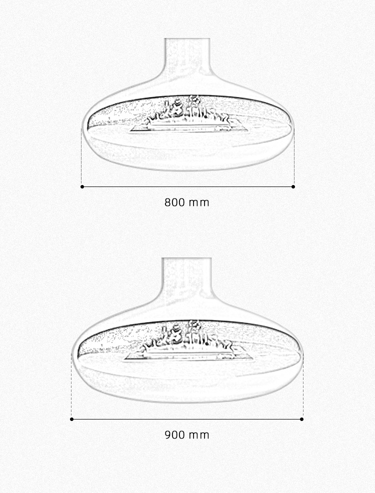 壁炉轻奢别墅悬挂式壁炉真火木柴客厅火光取暖仿真鸭嘴飞碟吊炉法式真