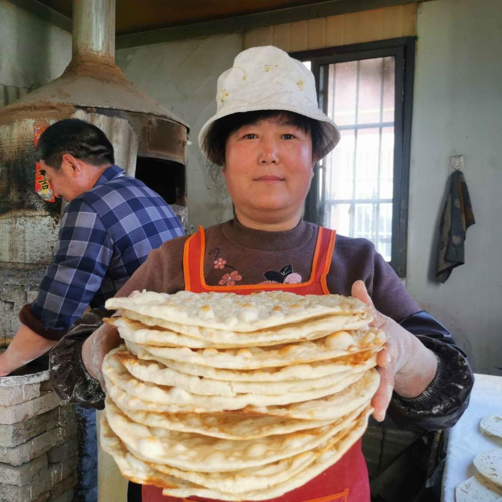 山东特产枣庄烧饼吊炉炭烤烧饼农家自制缸帖子滕州 30个炭烤烧饼(4.