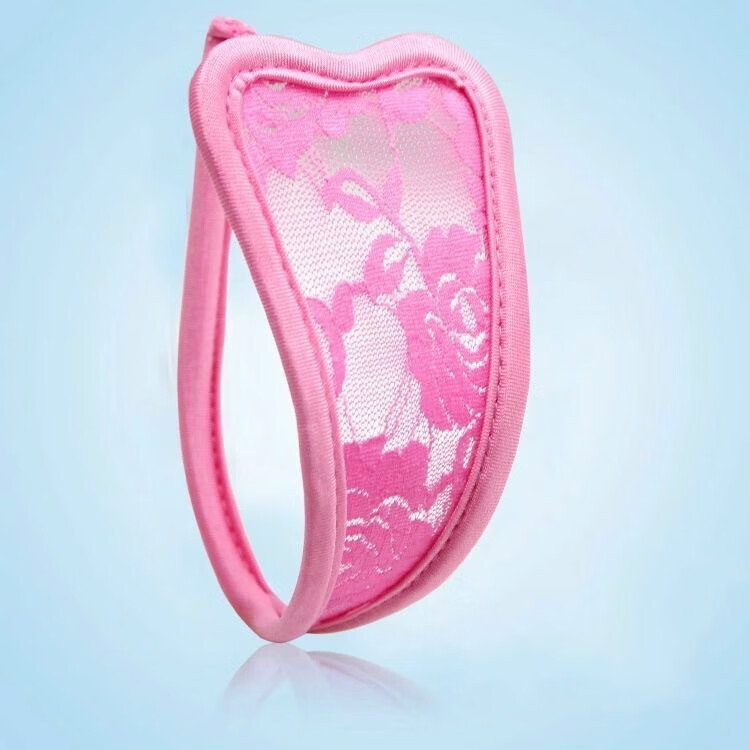 mgyrc字裤新款弹力蕾丝c字裤内裤女u型隐形无痕性感丁字花朵镂空t裤