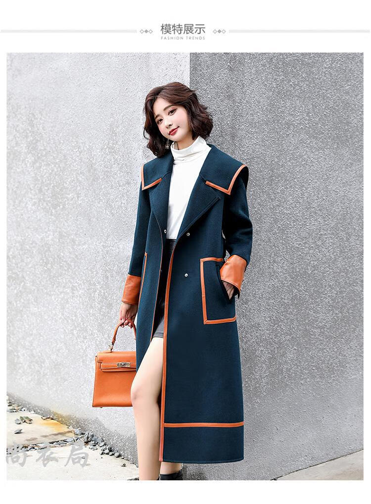 尚衣局 毛呢外套女秋冬装2020年新款大码女装赫本风高端长款过膝呢子