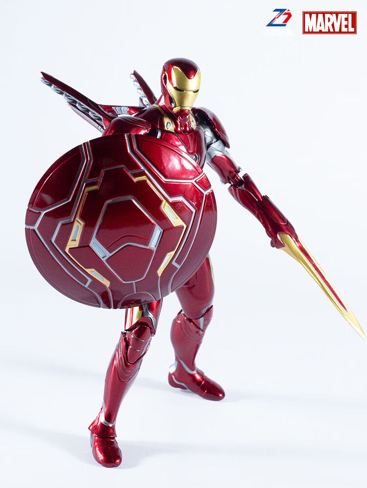 钢铁侠手办合金纳米战甲 中动mk50漫威礼盒装十周年纪念版mk123467