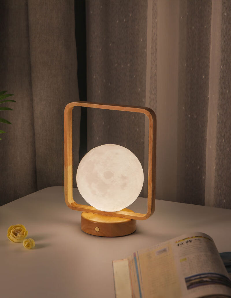 月球灯手提卧室床头月亮睡眠星球生日38节礼物创意氛围灯月球灯充电