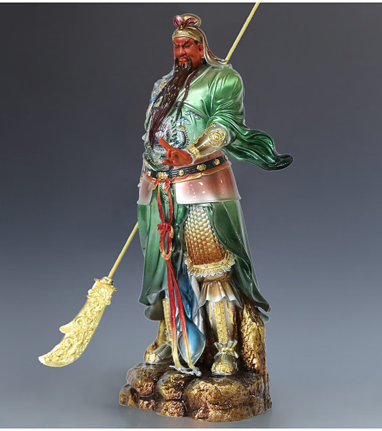 木卫 纯铜关公神像居家乔迁供奉关公铜像公司店铺站像武财神关圣帝君