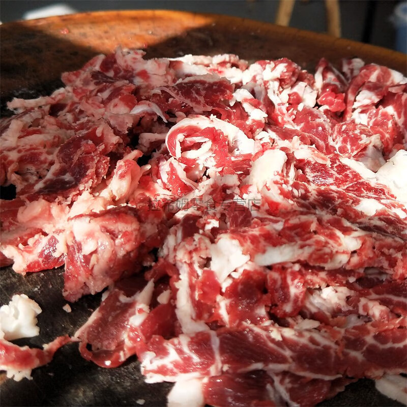 潮汕新鲜肥牛肉 雪花牛肉 牛匙仁匙皮 鲜嫩吊龙 火锅烧烤食材500g