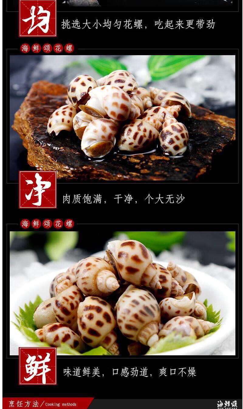 新鲜活冻花螺冷冻大海螺贝壳香螺水产海鲜全国新鲜花螺8斤劲爆批发