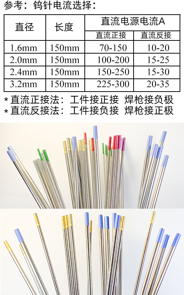 定制北坞钨针乌针棒氩弧焊钨针钨电极钨棒钨极针铈钨针镧钨针钨针
