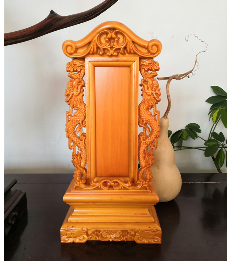 定制仙家神位祖宗祖先供奉家用排位莲位实木位牌祠堂