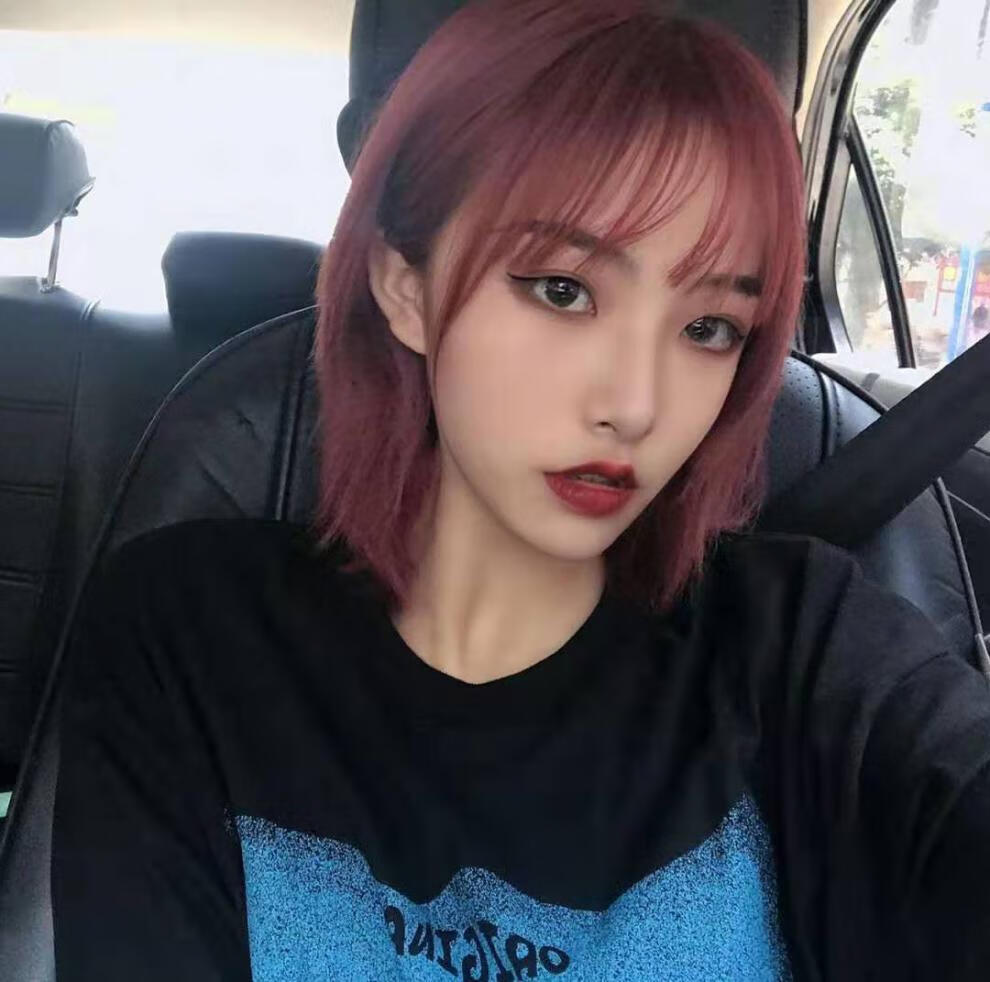 2022网红流行酒红巧克力棕显白发色女生自己在家染颜色染发剂彩色显白