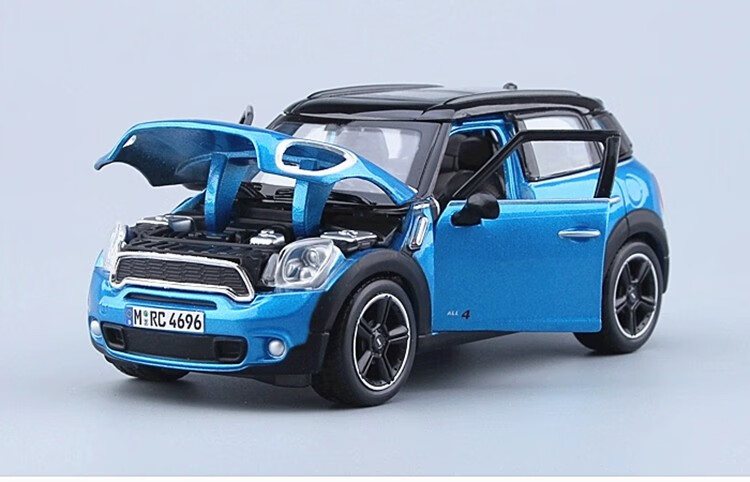 lzn宝马迷你mini合金车模玩具摆件1:24仿真静态汽车模型礼品收藏 迷你