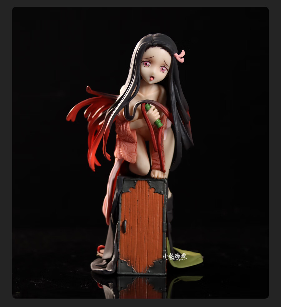 鬼灭之刃gki灶门祢豆子箱子跪姿动漫美少女二次元可脱 祢豆子(高29cm)