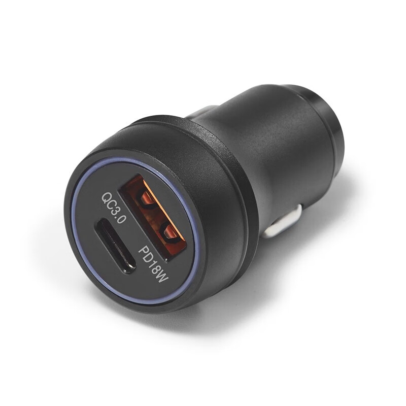 zobig配线车载充电器18w快充车载电源点烟器插头苹果手机pd快充车充