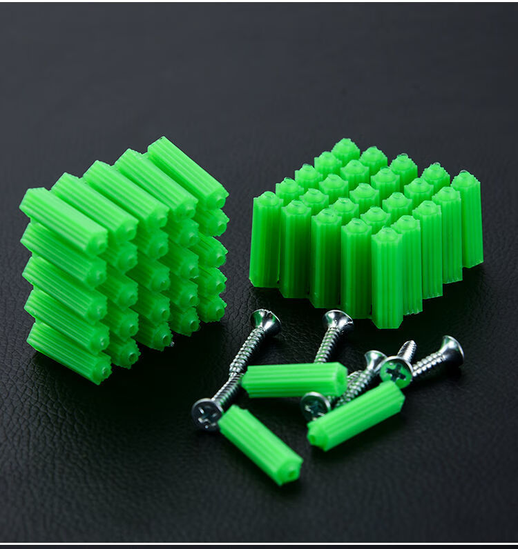 塑料膨胀胶塞自攻螺丝钉m6厘爆炸螺丝木螺丝涨塞胶粒彭张管8mm8厘6厘