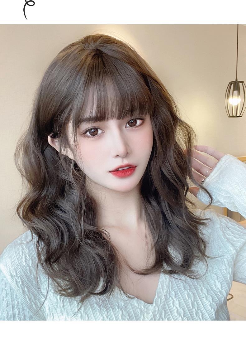 aidahngj羊毛卷假发女自然全头套造型减龄长发锁骨发型