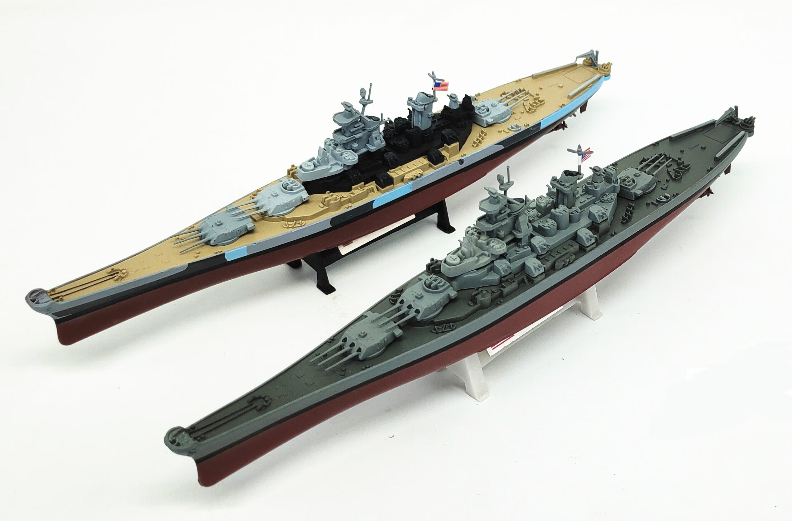 1:1000二战军舰巡洋战列舰模型 胡德密苏里武藏衣阿华新泽西仿真摆件