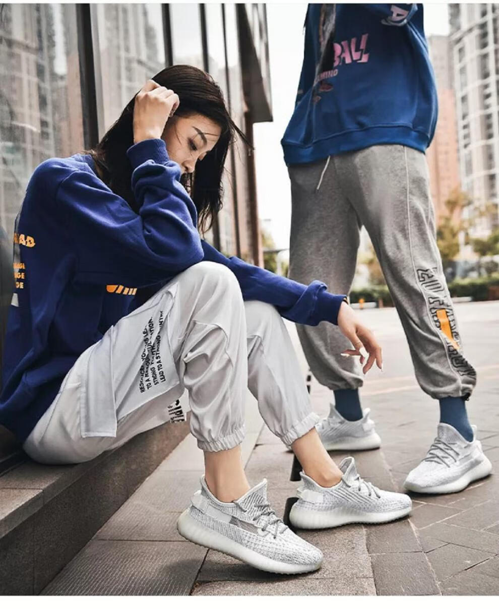 潮人同款nfim旗舰官方店yezi冰蓝满天星脏黄潮流运动休闲鞋莆田白冰