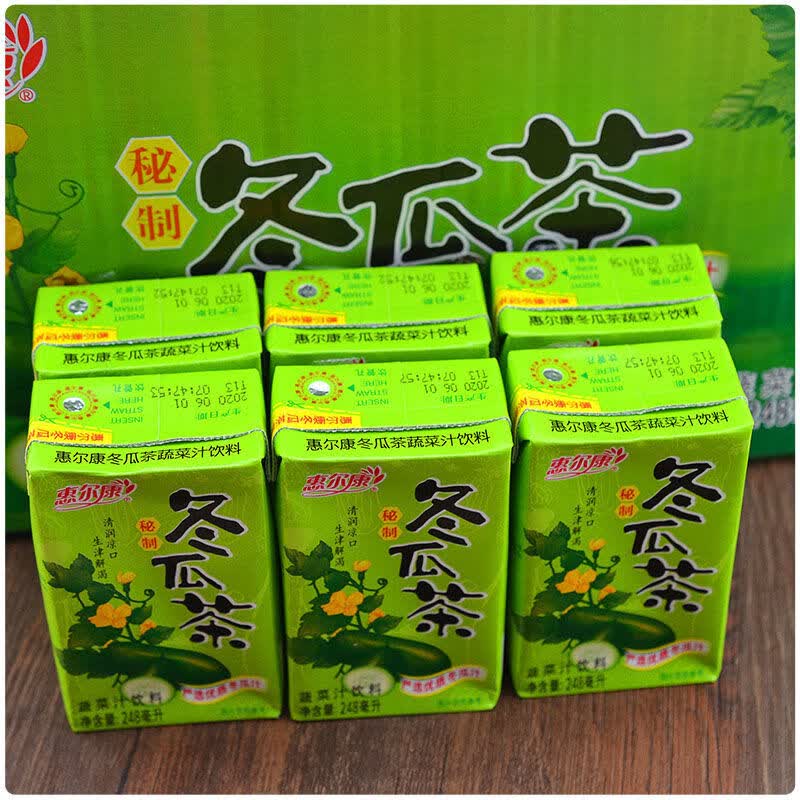 惠尔康冬瓜茶饭后饮料夏季清凉纸盒装饮品整箱24盒*248ml 菊花茶 整箱