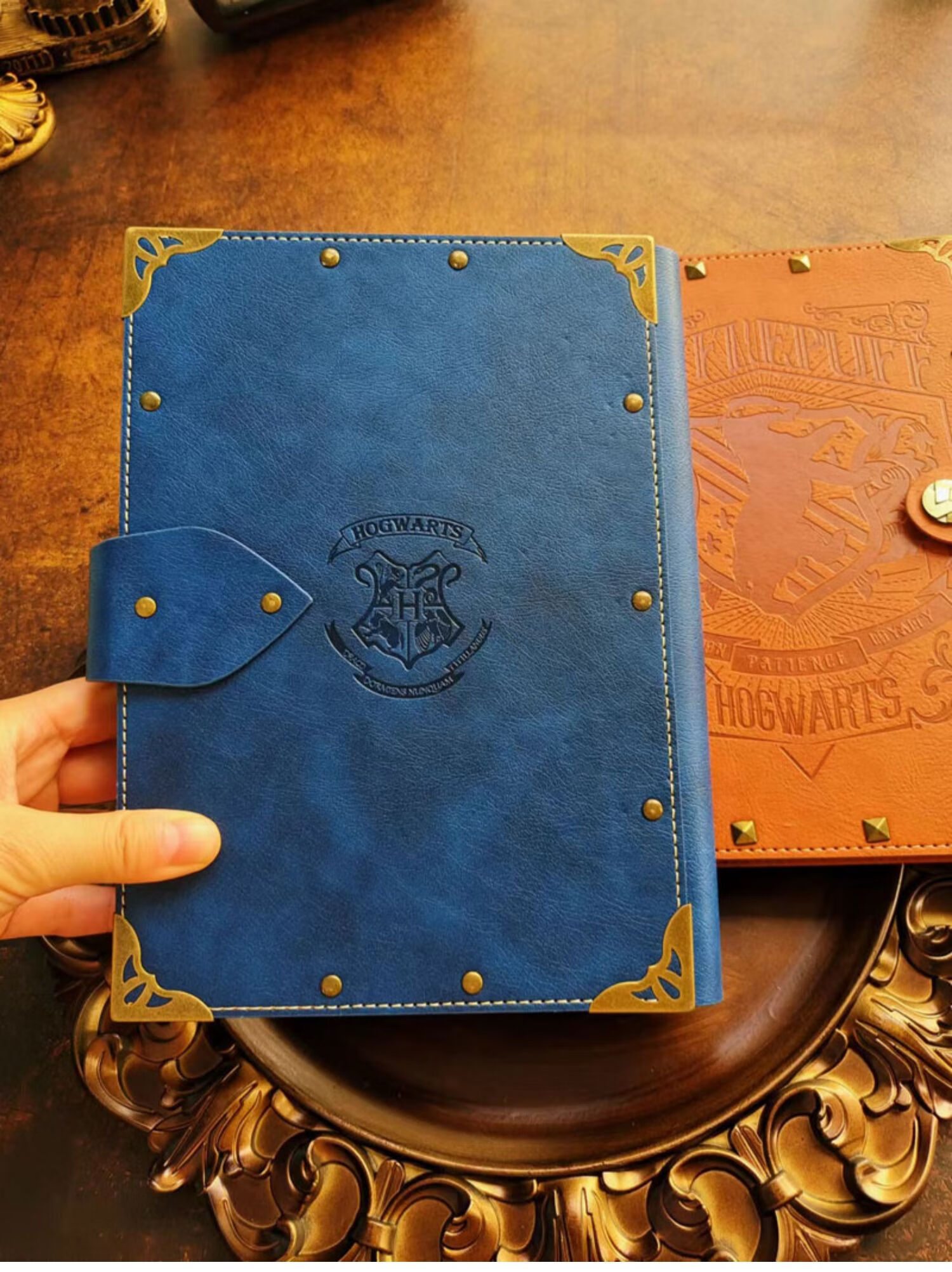 哈利波特手账本 赫敏马尔福周边联名斯莱特林本子电影主题活页笔记本