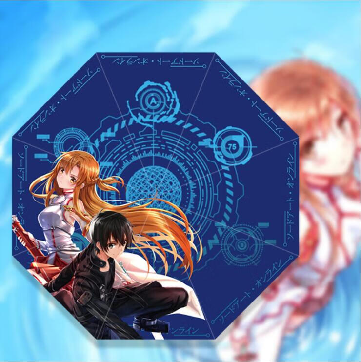 69千机伞二次元动漫女生原神初音未来约会周边晴雨伞约会大作战