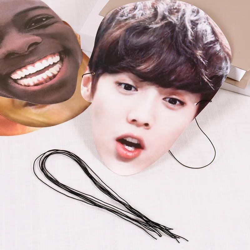 人皮面仿真易容仿真人换脸皮面具面皮人脸头套女假脸纸质道具结婚道具