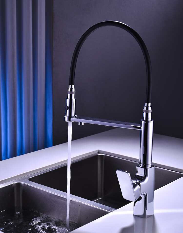 全铜厨房冷热龙头带净水可旋转菜盆两用直饮水龙头7100