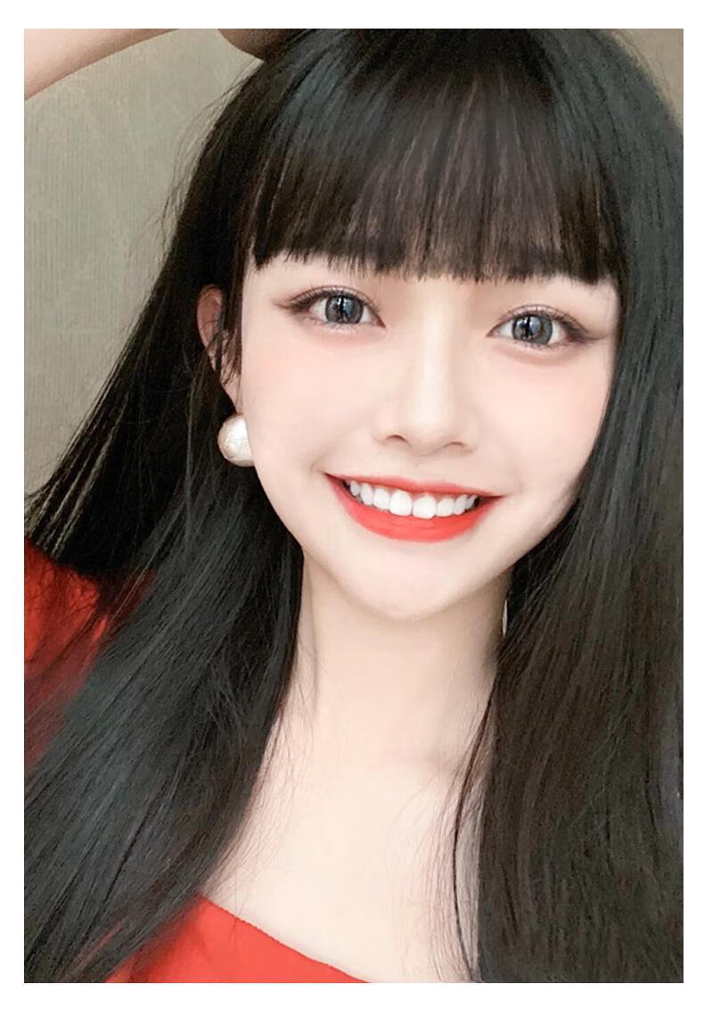 唐妮 漫画刘海假发女自然蓬松仿真发空气刘海隐形无痕假发片网红假