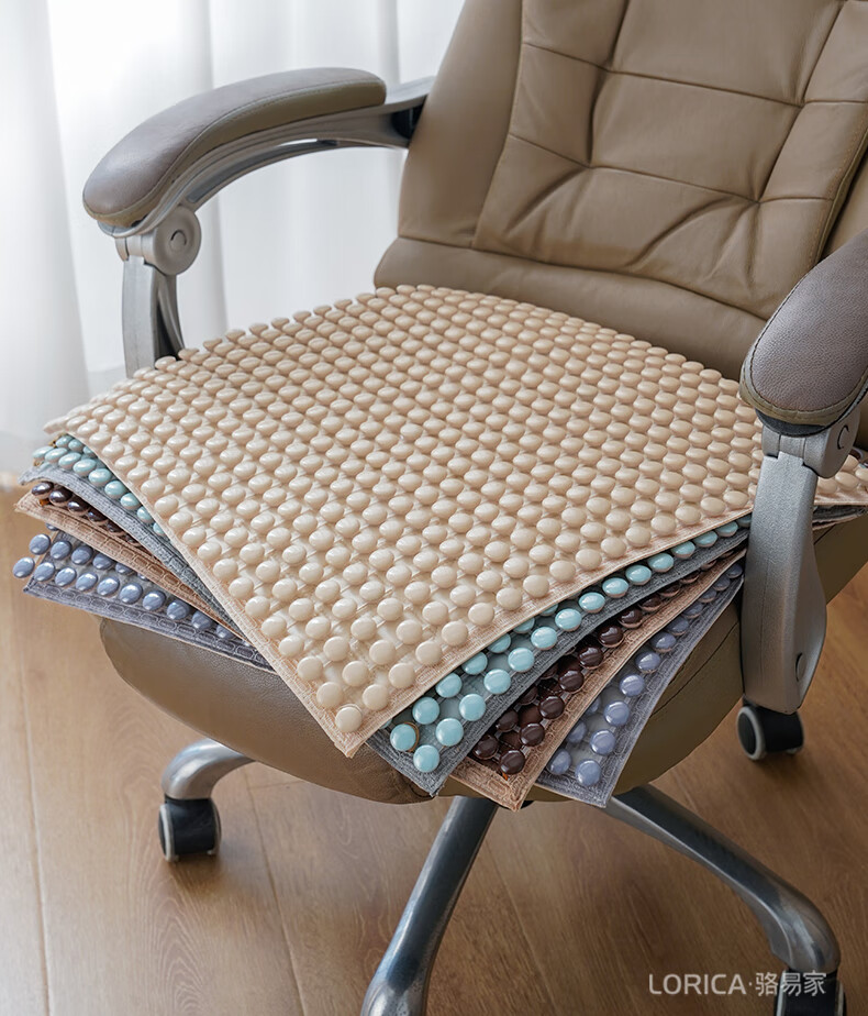 老板椅凉垫陶瓷夏季椅子坐垫办公室久坐电脑椅凉垫老板椅凉席凳子垫子