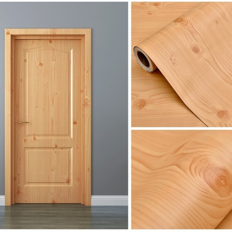 壁纸卧室电视背景墙纸防水门贴纸加厚木门壁纸柜子门框铁门家具翻新