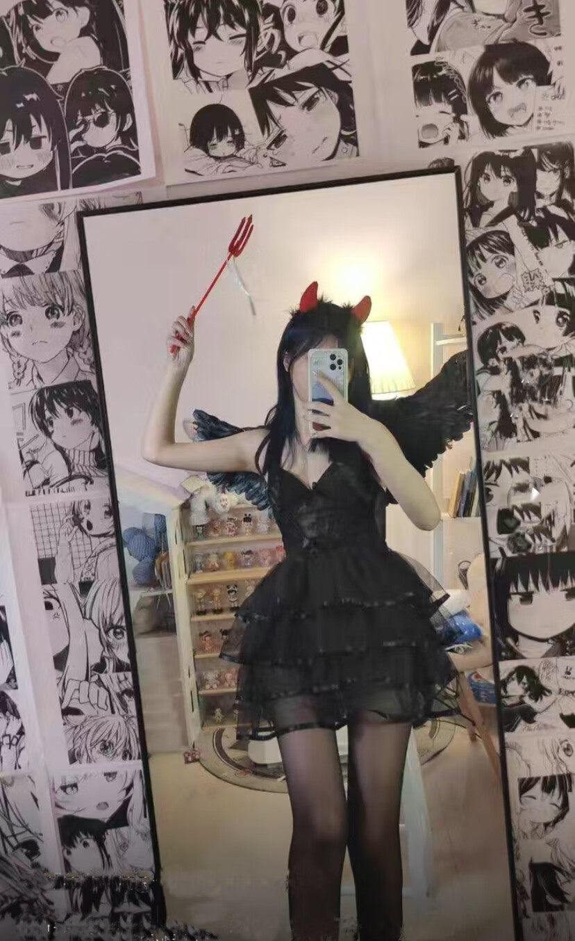 nrhyzjk性感萝莉御姐制服蕾丝塑身鱼骨吊带上衣网纱蛋糕蓬蓬半身裙