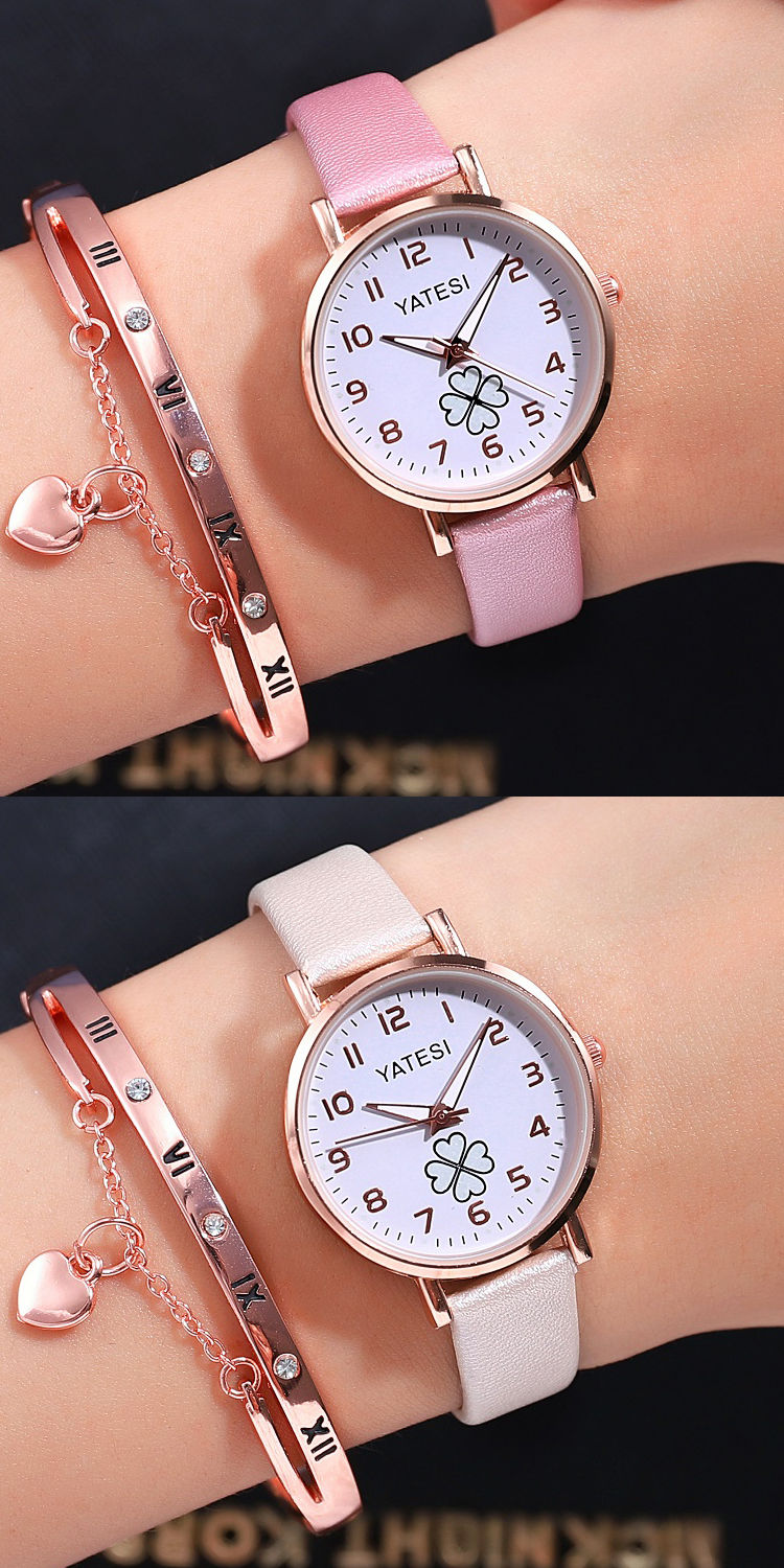 帆布表带女学生手表韩版简约时尚百搭潮流少女心夜光生活防水女表帆布