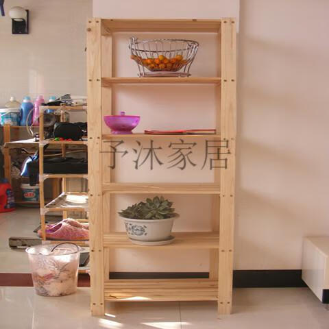 实木简易实木置物架多层储物架家用架木架子木板层架木质可定做 四层
