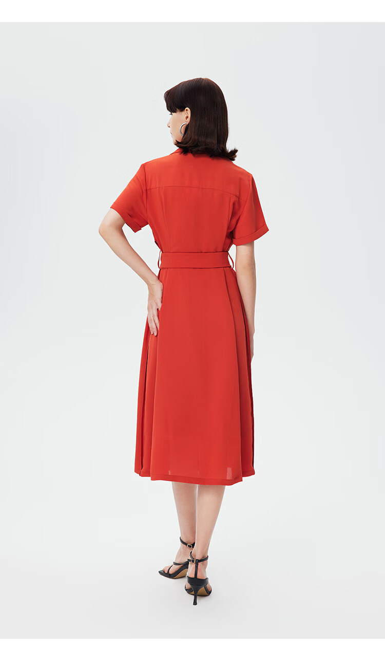 goobgsgb谷邦连衣裙2022年新款夏季新款v领收腰显瘦长裙女休闲茶歇裙