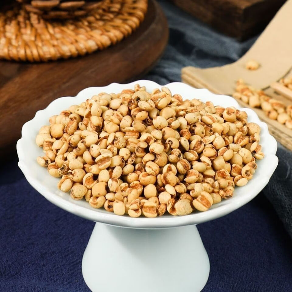 炒熟小薏米 麸炒薏苡仁炒过的薏米可搭配芡实 炒薏米仁1000克【图片