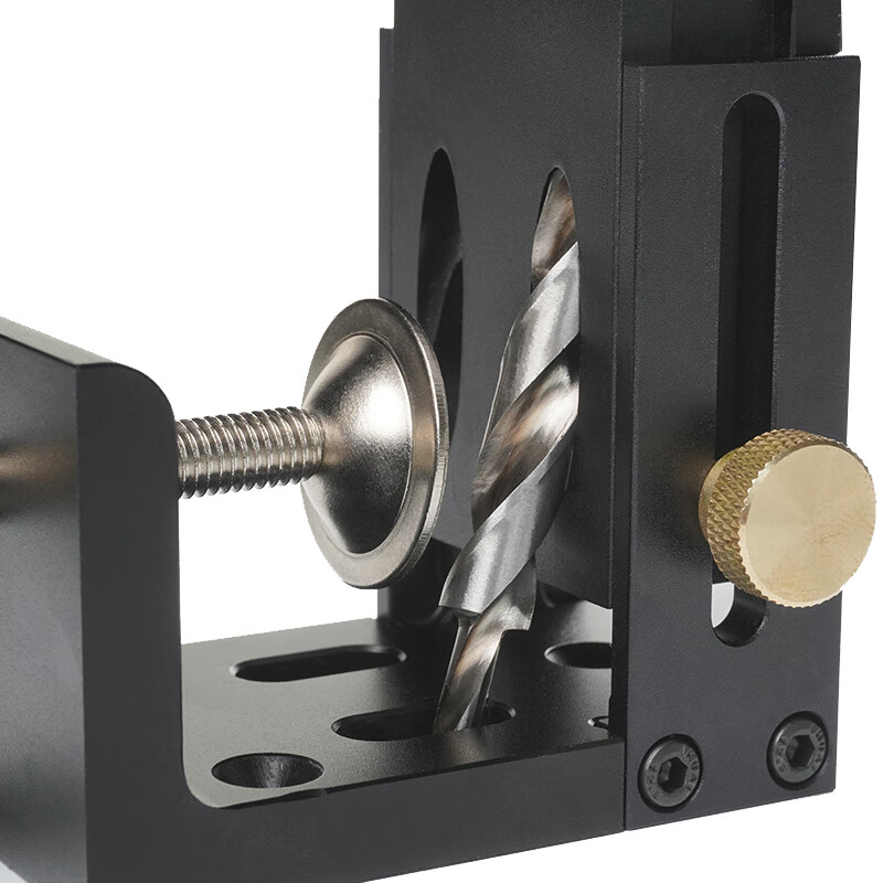 木工斜孔打孔器 斜眼定位器工具15度角木工斜孔开孔器 斜孔器(带夹持)