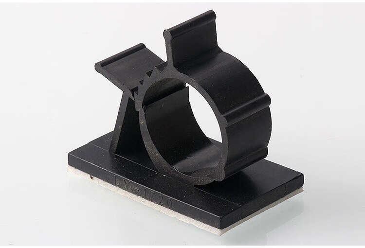 电线自粘式固定座塑料尼龙卡扣 束线器可调式配线固定扣固线夹子 1316