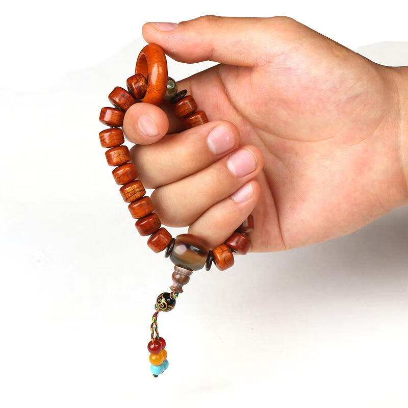 青鹊凰牦牛骨跑环圆圈子文玩卡子diy108星月菩提金刚佛珠配饰吊坠牛角