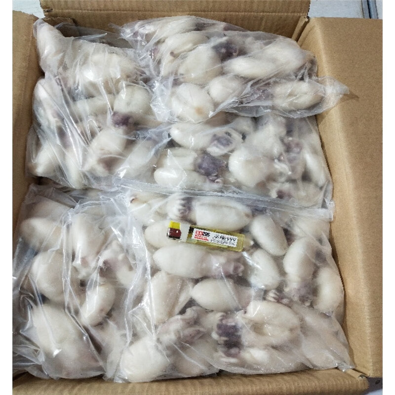 冷冻目鱼仔墨鱼仔海捕鲜活小冷冻墨斗鱼海鲜新鲜墨鱼仔一斤装