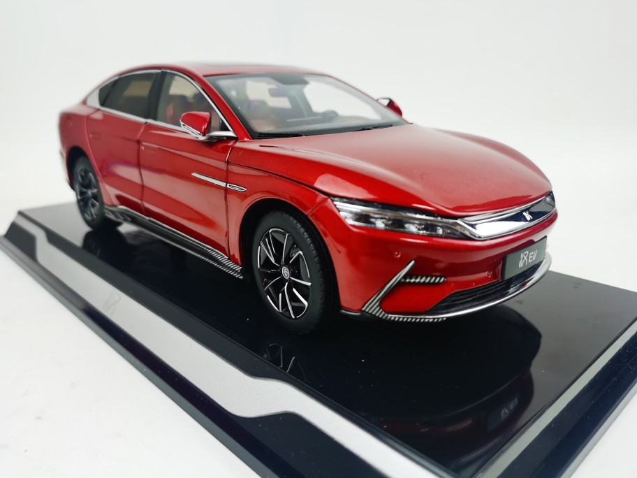 比亚迪汉车模型1:18汉ev 唐 byd 精品礼盒装合金全开汽车模型礼物摆件
