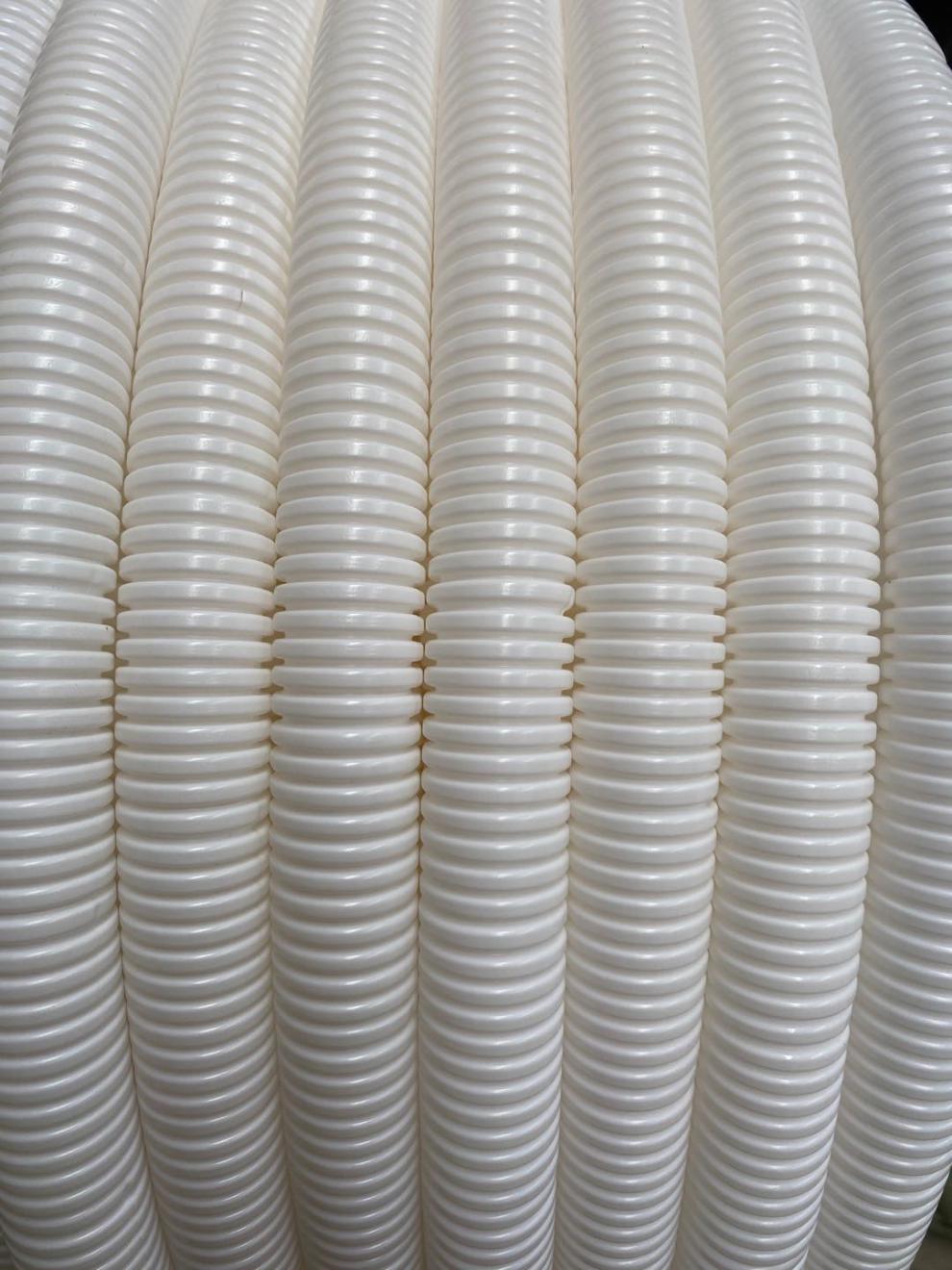 塑料波纹管电线电缆保护套白色加厚pe波纹穿线软管电线电缆管保护管