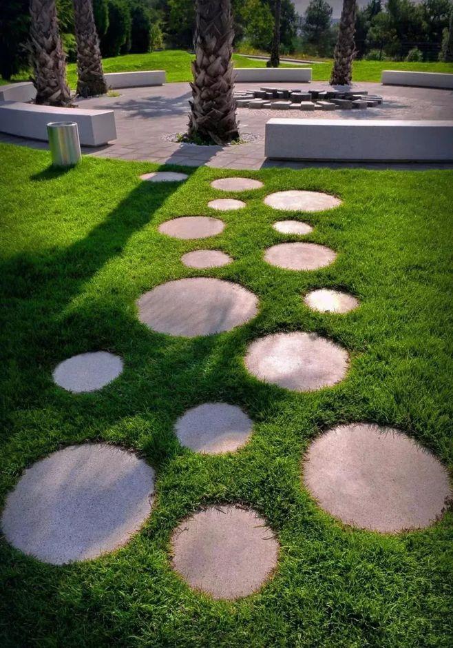 青石板岩汀步石别墅庭院花园草坪滑地砖户外踏步石 量大价格从优/掌柜